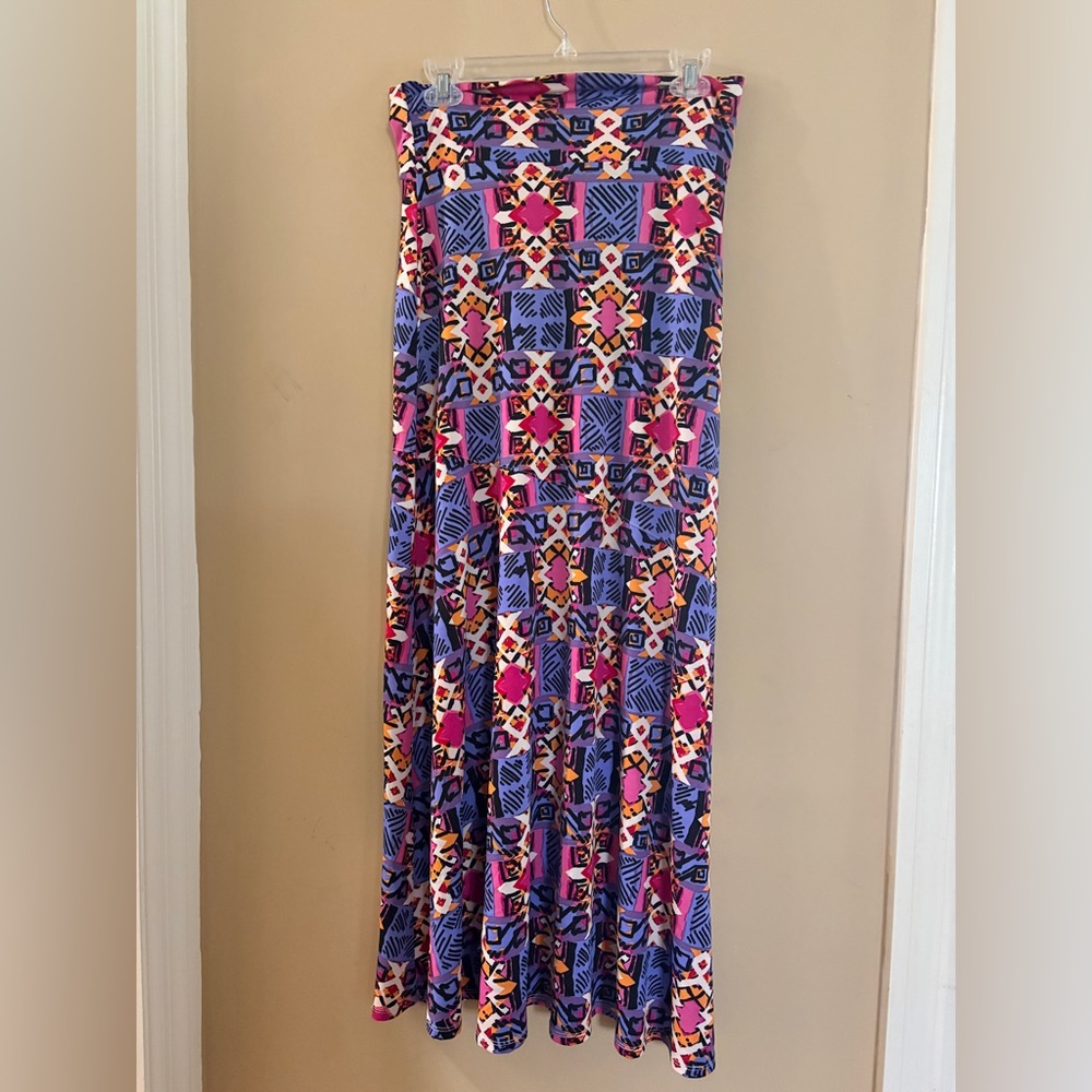 new directions Multi-colored Flair Maxi Skirt  Small